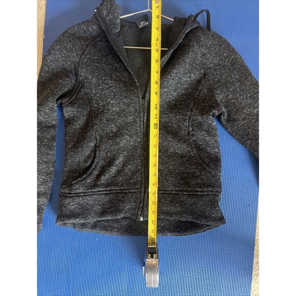 LEG3ND Full Zip Gray Fleece Hoodie with 2 Pockets | Women’s Size Small - Picture 6 of 9